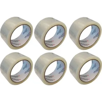Lepicí páska Balicí páska Dalpo transparentní, šířka 48 mm, délka 40 m, 6 ks