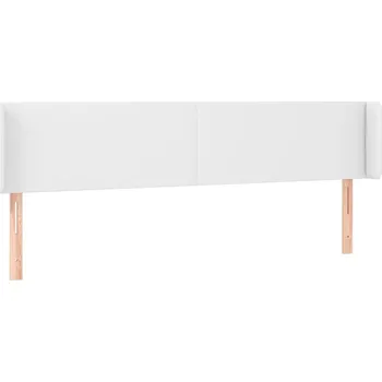 VidaXL Čelo postele s ušima, bílé, 163x16x78/88 cm, umělá kůže