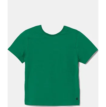 Dětské bavlněné tričko United Colors of Benetton 3I1XG106Z.P.NOS zelená 77X, vel. 82