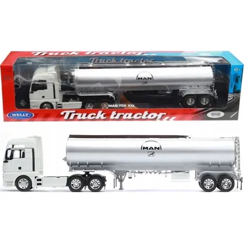 autíčko WELLY VELKÝ NÁKLADNÍ AUTOMOBIL CISTERNA MAN TGX XXL TIR PRO PŘEPRAVU PALIV