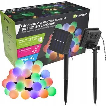 Venkovní osvětlení Světelný řetěz Tracer 490 cm solární, vícebarevný
