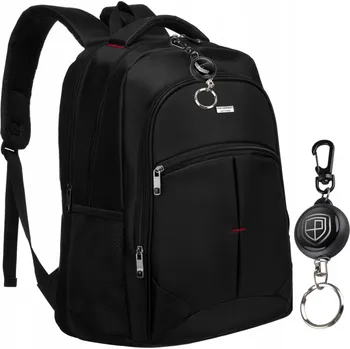 Městský batoh Batoh pánský sportovní školní na notebook černý PETERSON velký A4 +