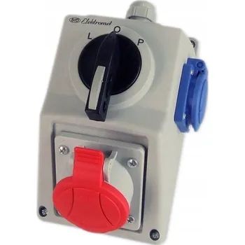 Elektrická zásuvka Elektrická Zásuvka nástěnná Elektromet šedá