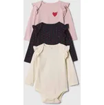 Dívčí baby body, 3 ks GAP 0-3 měs.