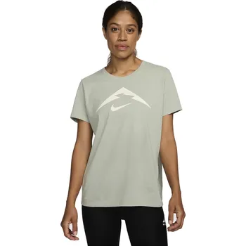 Dámské tričko Dámské turistické triko s krátkým rukávem NIKE-W NK DF TRAIL TEE-370 JADE HORIZON Zelená M