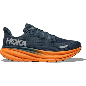 Dámská běžecká obuv Pánská běžecká obuv HOKA-Clifton 9 GTX M stormy skies/orange zest Modrá 47 1/3