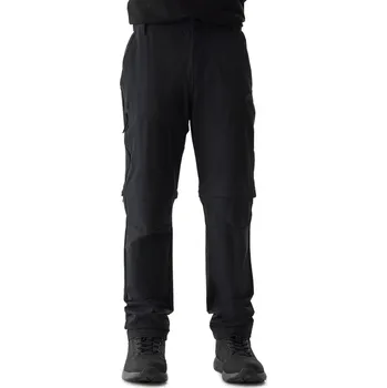 Chlapecké kalhoty Chlapecké turistické kalhoty 4F JUNIOR-TROUSERS FNK-4FJWSS24TFTRM495-21S-BLACK Černá 134