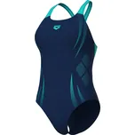 Dámské plavecké jednodílné plavky ARENA-WOMENS POSEIDONIA SWIMSUIT SWIM PRO BACK Modrá XL