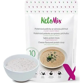 Keto dieta KetoMix Proteinová polévka se sýrovou příchutí 300 g (10 porcí)