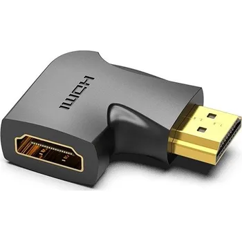 Datové redukce Vention HDMI 90 Degree Male to Female Vertical Flat Adapter Black