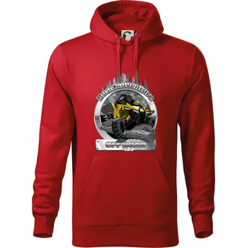 Pánská mikina ATV Bush Adventure - Mikina pánská Cape s kapucí - 5XL ( Červená )