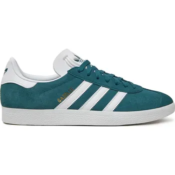 Pánská vycházková obuv ADIDAS ORIGINALS-Gazelle mystery green/cloud white/gold metalic Zelená 44 2/3