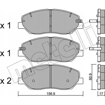 Brzdová destička Metelli 22-0787-0 Sada brzdových destiček, kotoučové brzdy