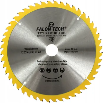 Pilový kotouč Řezný kotouč na dřevo Falon-Tech FTBW2553048YT 255x30 mm 48 zubů
