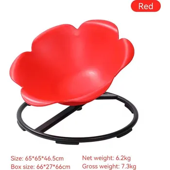 Balanční deska Merc sport Dětská otočná a balanční židle – VELKÁ Květina červená