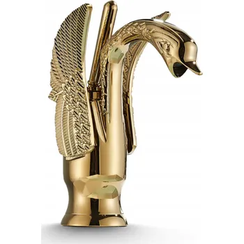 Vodovodní baterie Stojánková umyvadlová baterie Ari SWAN zlatá