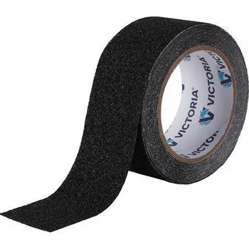 Lepicí páska Victoria Facility protiskluzová páska černá 50 mm × 5 m – bezpečnostní páska na schody a podlahy