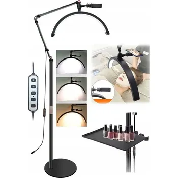 Stojací lampa LED Kosmetická Lampa Bez Stínu pro Make-up, Nehty, Řasy + Stojací