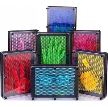 kreativní sada 3D Pin Art tabulka - kreativní hračka 18 x 12,5 x 5,5 cm