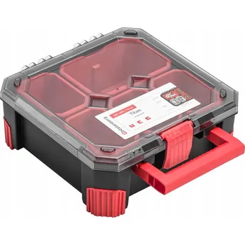 PROSPERPLAST Box organizér s krabičkami 28x28x11cm TITAN KTI3030B-CG6U černý