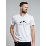 Pánské tričko CityZen BONDY s potiskem Láska hory přenáší bílá 4XL