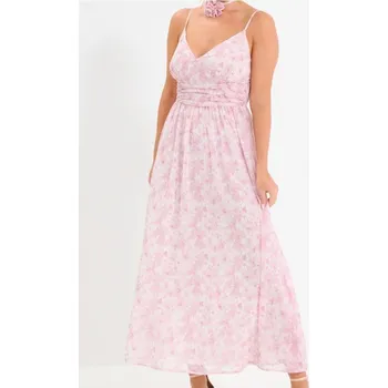 Dámské šaty Sinsay - Květinové midi šaty - vícebarevná - 498DA-MLC - 498DA-MLC-XL