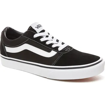 Dámská tenisová obuv Dámská rekreační obuv VANS-WM Ward-(SUEDE/CANVAS)BLACK/WHITE Černá 38,5