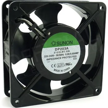 PC ventilátor Sunon AC axiální ventilátor 120×120×38 mm, 230 V AC, 26 dB DP203A2123LBT.(5).GN