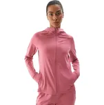 Dámská zateplená tréninková mikina se zipem 4F-SWEATSHIRT FNK-WAW24TFSWF406-53S-DARK PINK Růžová XL