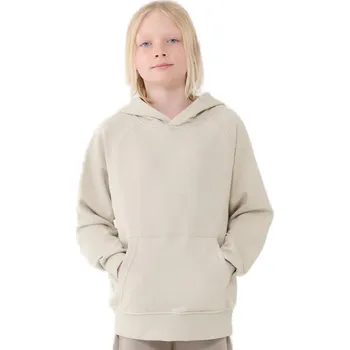 Pánská mikina Chlapecká mikina s kapucí 4F JUNIOR-SWEATSHIRT M1712-12S-CREME Béžová 140