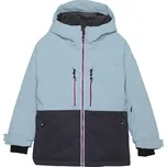Chlapecká lyžařská bunda COLOR KIDS-Jr. Ski Jacket - Colorblock, stone blue Modrá 140
