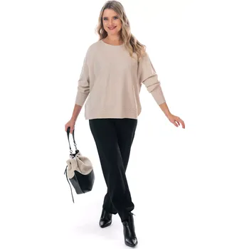 Dámský svetr Dámský svetřík PRIYANKA Světle béžová 38/42