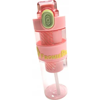 Obraz 1Mcz Sportovní láhev s vložkou na ovoce 650 ml, růžová