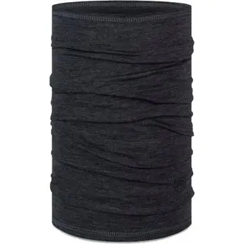 Nákrčník Multifunkční šátek z merino vlny Buff Merino Lightweight Solid Grey