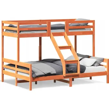 Postel Jednolůžková dřevěná postel VidaXL 90x220 cm, vícebarevná