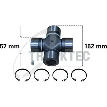 Hřídel nápravy Kloub, kloubový hřídel TRUCKTEC AUTOMOTIVE 01.34.014