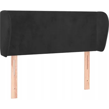 VidaXL Čelo postele s ušima, černé, 93x23x78/88 cm