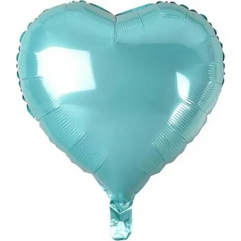 Balónek Fóliový balónek srdce, světle modrý, 46 cm 1 Ks