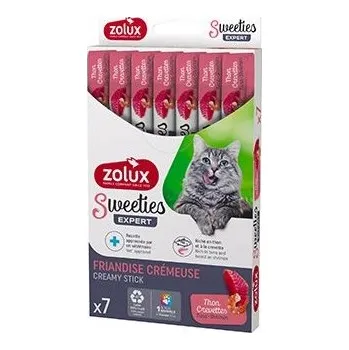 Pamlsek pro kočku ZOLUX Pamlsek pochoutka pro kočky SWEETIES s tuňákem a krevetami 14 g x 7 g