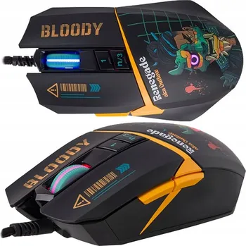 Myš MYŠ A4TECH BLOODY W63 Max RENEGADE Midnight USB Aktivovaná