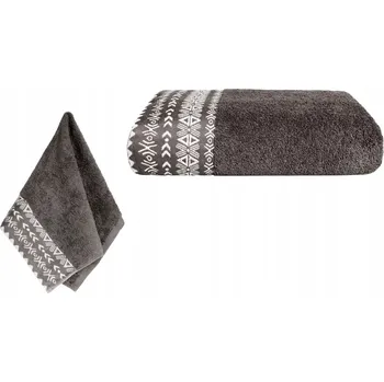 Ručník MĚKKÝ RUČNÍK NA RUCE DRIADA 50X90 BOHO ŠEDÝ POPELAVÝ