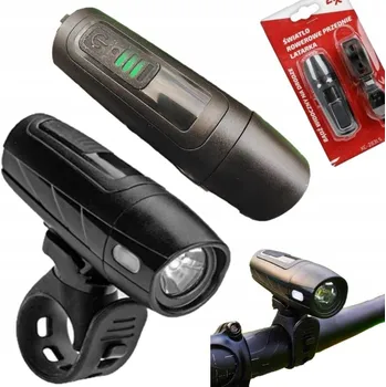 Cyklosvítilna VÝKONNÁ LED LAMPA Přední světlo na kolo XC-283LS USB 200LM