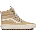 Dámské kotníkové zimní boty VANS-MTE SK8 HI Waterproof Insulated W tan/white Hnědá 41