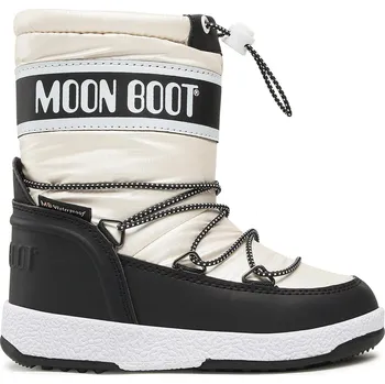 Chlapecké tenisky Chlapecké vysoké zimní boty MOON BOOT-JR BOY SPORT, 002 black/white Černá 32
