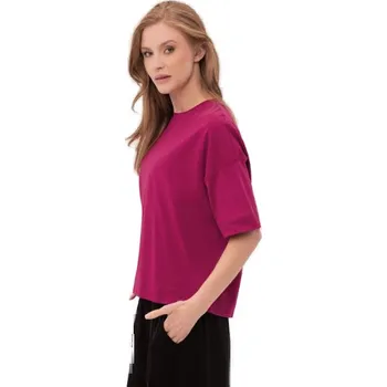 Dámské tričko Dámské triko s krátkým rukávem VOLCANO-FLAME-401-PINK Růžová XL