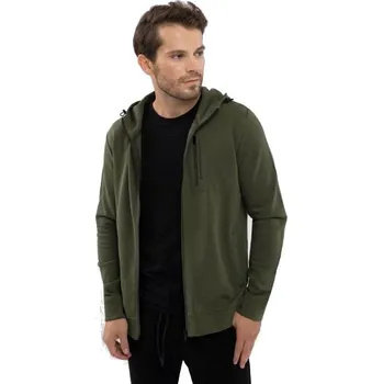 Pánská mikina Pánská zateplená mikina se zipem VOLCANO-B-KLIF-300M-GREEN MEL Zelená XXL