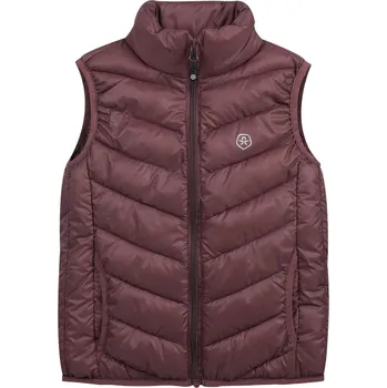 Dívčí bunda Dětská vesta COLOR KIDS-Waistcoat Quilted - Packable, fudge Hnědá 152