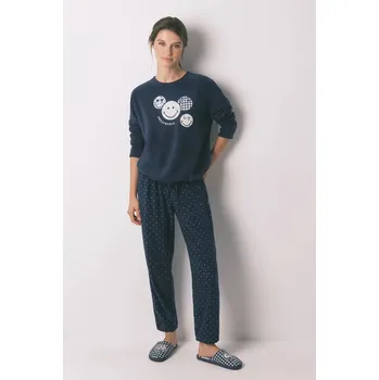 Dámské pyžamo Pyžamo women'secret dámské, tmavomodrá barva, 3132142 59X, vel. XL