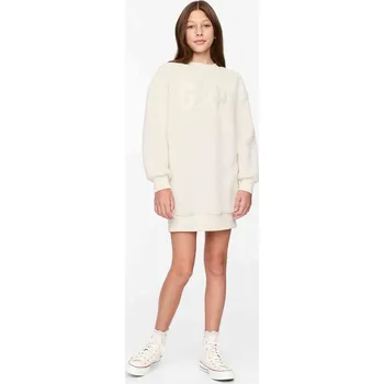 Dámská móda Dívčí mikinové oversize sherpa šaty s logem GAP M