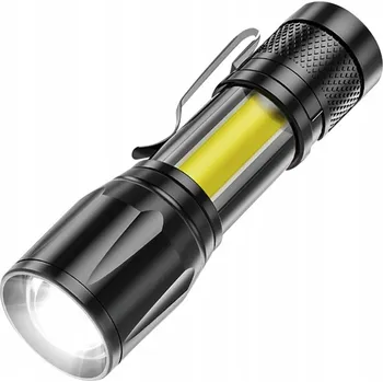 Svítilna Taktická vojenská svítilna zoom Q5 COB LED USB